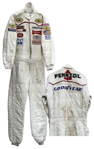 3-Time Indy 500 Winner Johnny Rutherford Worn Racing Suit