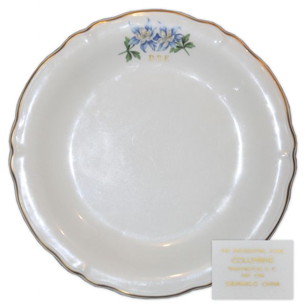 President Dwight D. Eisenhower China Plate Used Aboard His Presidential Airplane