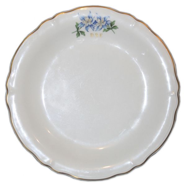President Dwight D. Eisenhower China Plate Used Aboard His Presidential Airplane