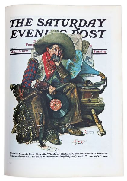 Norman Rockwell Signed Copy of ''Norman Rockwell Artist And Illustrator'' -- Large Coffee Table Book Measures 12.5'' x 18.5''