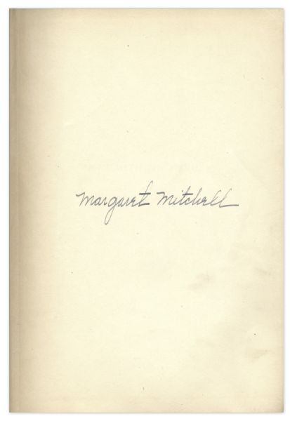 Margaret Mitchell Signed First Edition of ''Gone With The Wind''