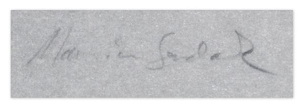 Maurice Sendak Signed Sketch