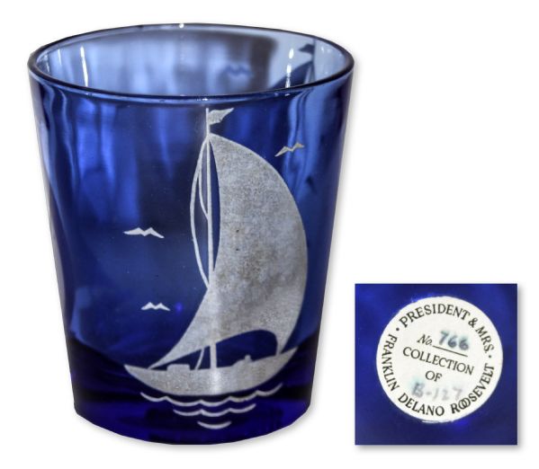 President Franklin D. Roosevelt Owned Sailboat Glass -- From the 1951 Sale of the Roosevelt Estate