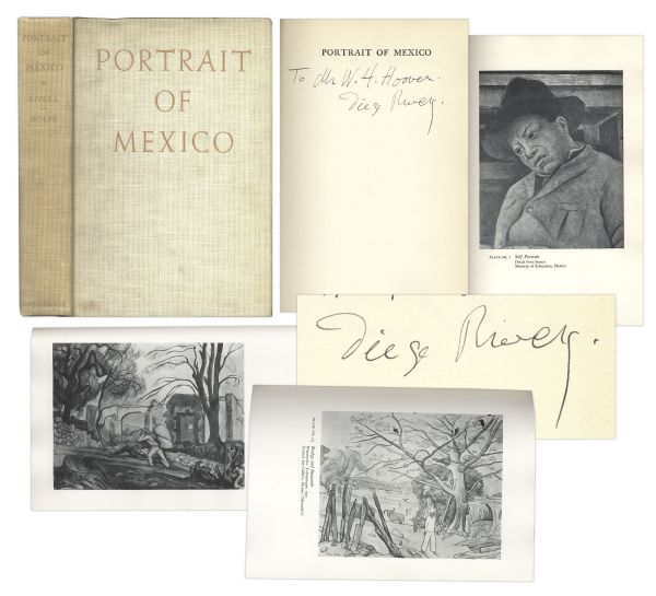 Diego Rivera Signed Copy of ''Portrait of Mexico''