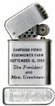 President Dwight Eisenhower Campaign Picnic Lighter -- From His Re-election Campaign in 1956