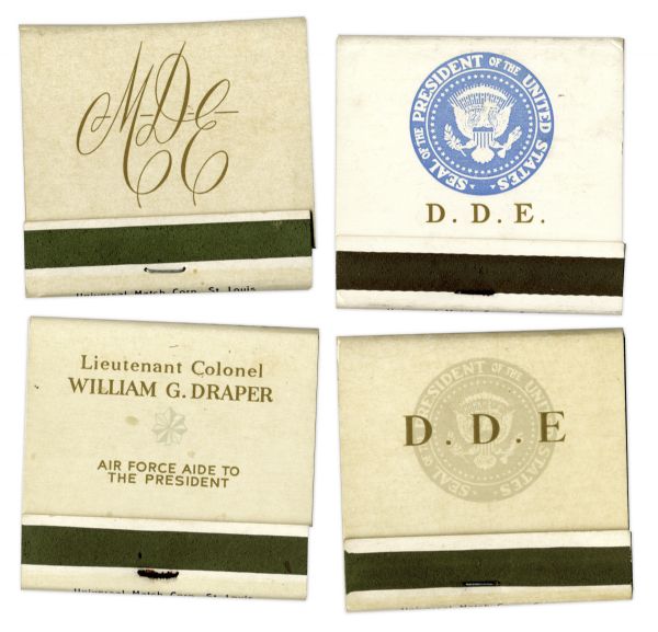 President Dwight D. Eisenhower Matchbooks Flown Aboard His Presidential Airplane