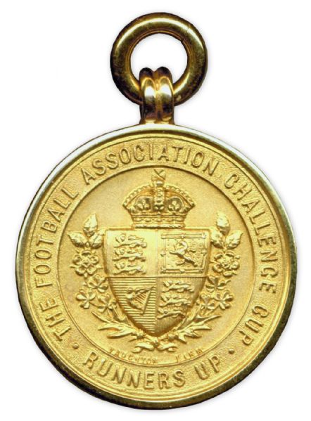 Gold F.A. Cup Runners-Up Medal Won by West Bromwich Albion Manager Fred Everiss in 1935