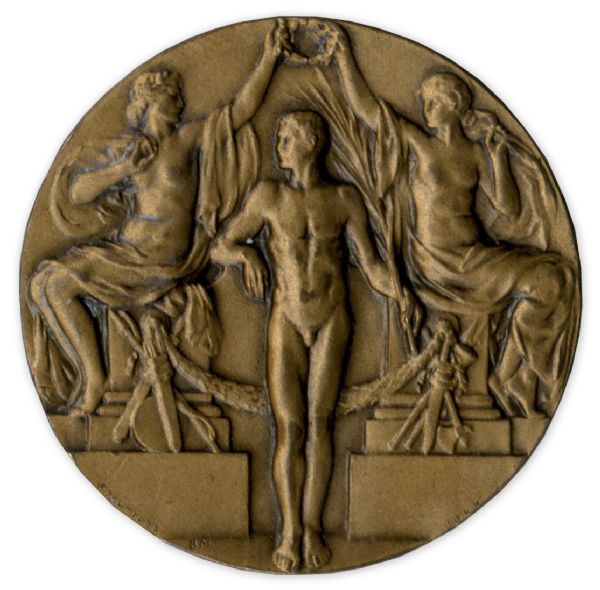 Bronze Medal From the 1912 Summer Olympics, Held in Stockholm, Sweden