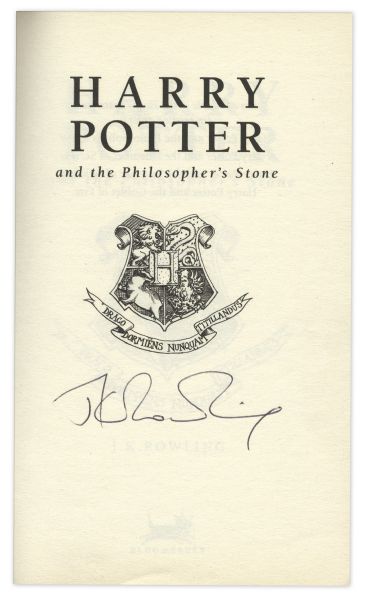 J.K. Rowling Signed Copy of ''Harry Potter and the Philosopher's Stone'' -- Signed in 2002 -- With PSA/DNA COA