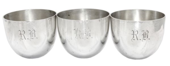 Raymond Burr Personally Owned Lot of 6 Sterling Silver Cups