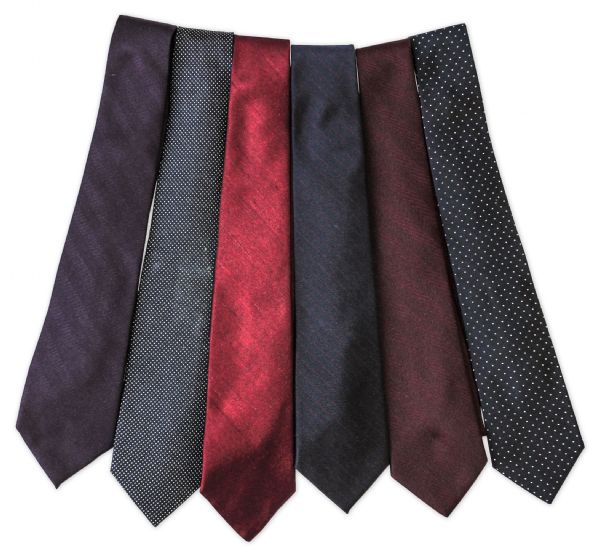 Raymond Burr Lot of 6 Neckties Custom-Made for Him -- Worn During the Filming of ''Ironside'' & ''The Return of Perry Mason''