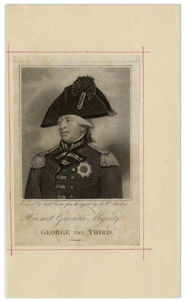 King George III Signed Military Commission From 1804