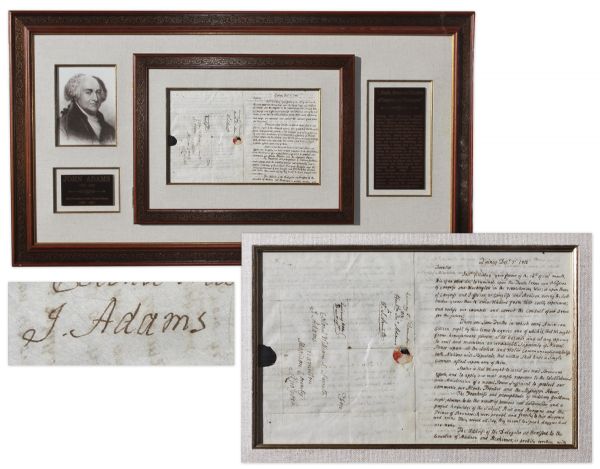 John Adams Autograph Letter Signed -- Exceptional Content During War of 1812: ''It is of no other use to ruminate upon the faults, Errors & blunders of Washington in the revolutionary War...''