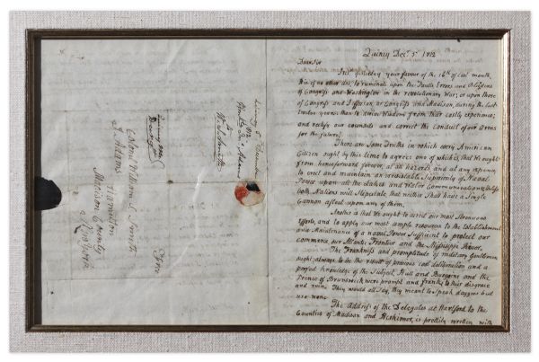 John Adams Autograph Letter Signed -- Exceptional Content During War of 1812: ''It is of no other use to ruminate upon the faults, Errors & blunders of Washington in the revolutionary War...''