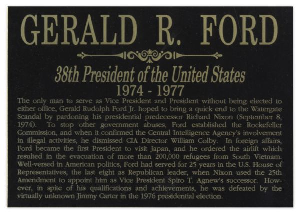 Gerald Ford Typed Letter Signed as President, Just After His Defeat in the 1976 Election -- ''...Long after the hard work and hurried pace of these past weeks are forgotten...''