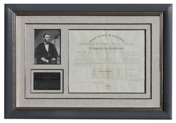 Ulysses S. Grant Document Signed as President