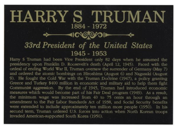 Harry Truman Typed Letter Signed in 1946 as President -- ''...I appreciated very much your note of the twenty-first from the jet-engine propelled plane...''