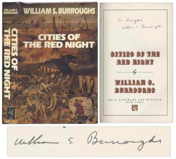 William S. Burroughs Signed First Edition of ''Cities of the Red Night''