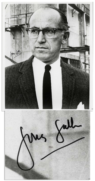 Polio Vaccine Pioneer Jonas Salk 8'' x 10'' Signed Photo