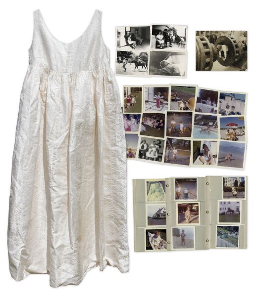 Jacqueline Kennedy Maternity Dress -- Worn While She Was Pregnant With Son John F. Kennedy Jr. in 1960 -- Includes Lot of 79 Never Before Seen Photographs From the Kennedy White House