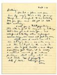 Dwight Eisenhower WWII Letter to His Wife -- ...though I sometimes get tired, it is merely a natural result of intensive problems...