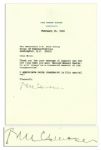 Bill Clinton Typed Letter Signed as President From February 1993 -- ...It will always be a treasured memento of the Inauguration...