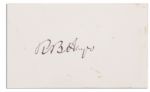Rutherford B. Hayes Signature