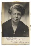 Eleanor Roosevelt 4.75 x 7 Photo Signed