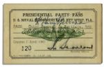 Harry Truman Signed Navy Card as President