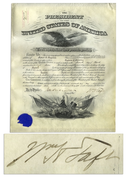 William Howard Taft Document Signed as President