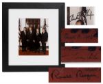 Rare 8 x 10 Photograph Signed by Four Presidents -- Signed by Nixon, Ford, Carter and Reagan -- With PSA/DNA COA
