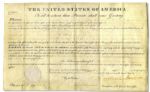 Andrew Jackson Land Grant Signed as President