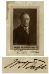 President William H. Taft Photograph Signed as President -- Signed on His Last Day in Office -- Measures 9.75 x 13.75