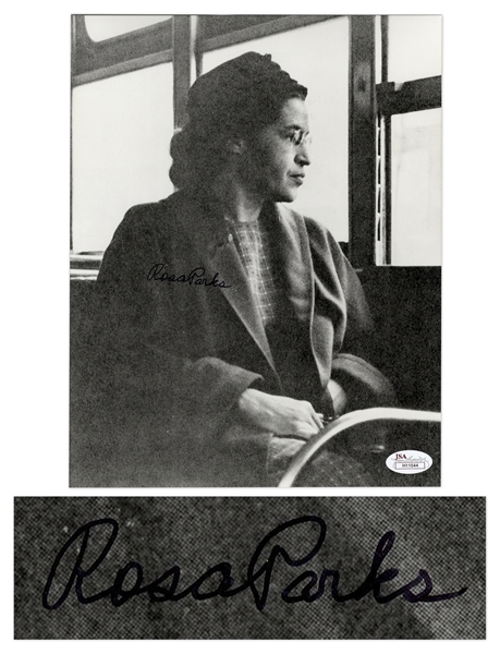 Rosa Parks Signed Photograph -- With COA From JSA