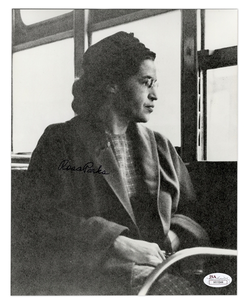 Rosa Parks Signed Photograph -- With COA From JSA