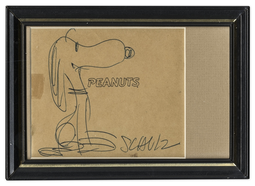 Charles Schulz ''Snoopy'' Drawing