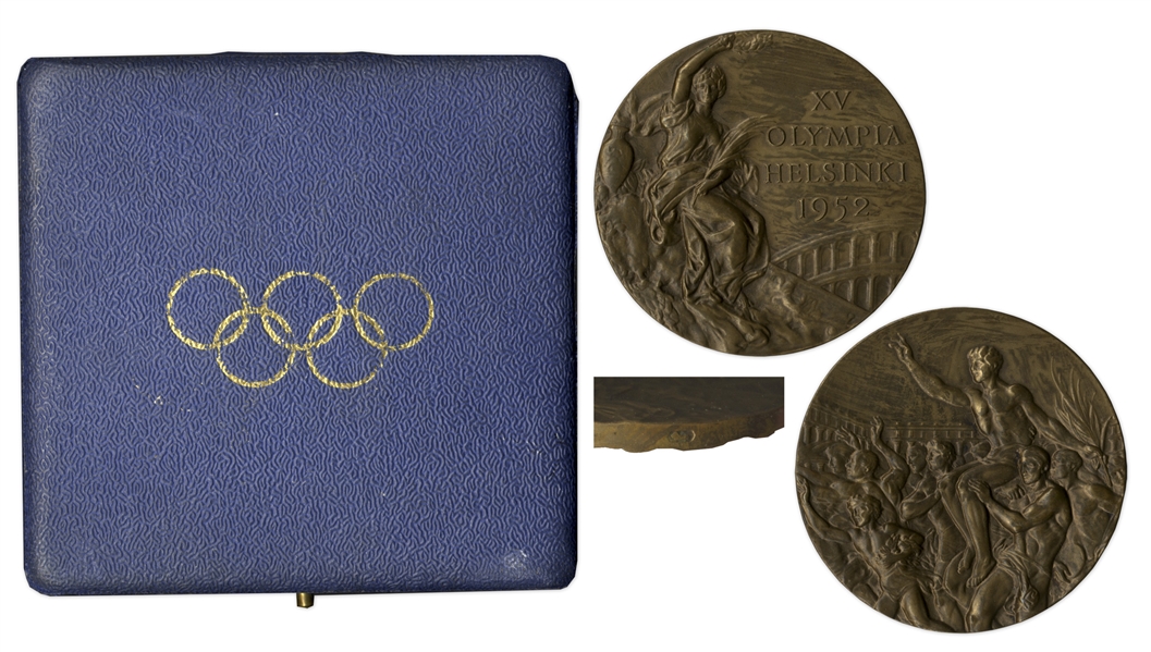 Bronze Medal From the 1952 Summer Olympics, Held in Helsinki, Finland