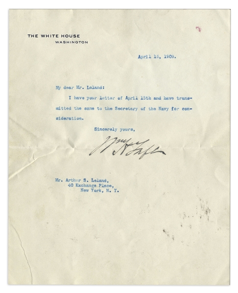 Presidential Autograph Lot -- Letters & Documents Signed by Presidents Monroe, McKinley, Taft, Hoover & Bush