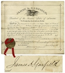 Scarce James Garfield Document Signed as President -- From 7 June 1881