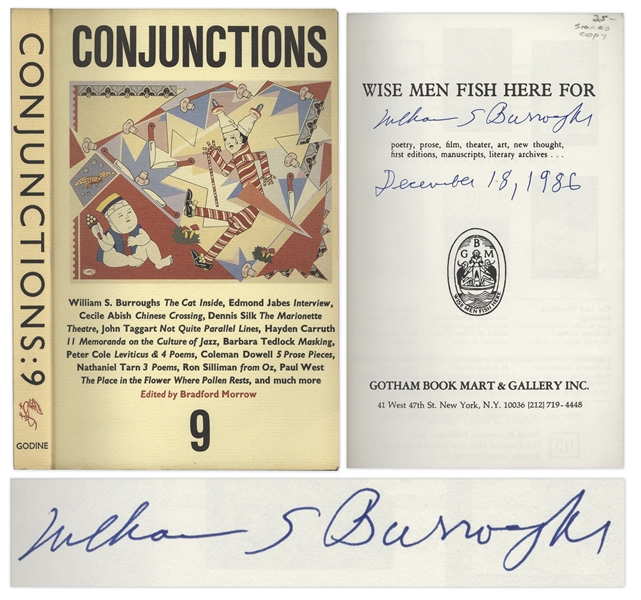 William S. Burroughs Signed Copy of ''Conjunctions'' Literary Journal