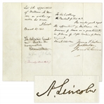Abraham Lincoln Autograph Noted Signed as President -- Lincoln Personally Confirms a Military Appointment During the Civil War -- With COA From PSA/DNA