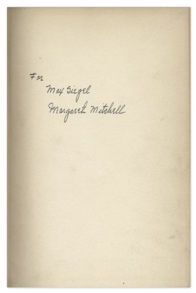 Margaret Mitchell Signed First Edition of ''Gone With the Wind''