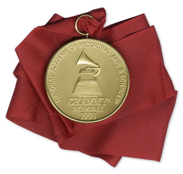 Grammy Nominee Medal From 1991 -- Awarded to Gospel Singer James Cleveland