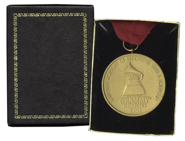 Grammy Nominee Medal From 1991 -- Awarded to Gospel Singer James Cleveland