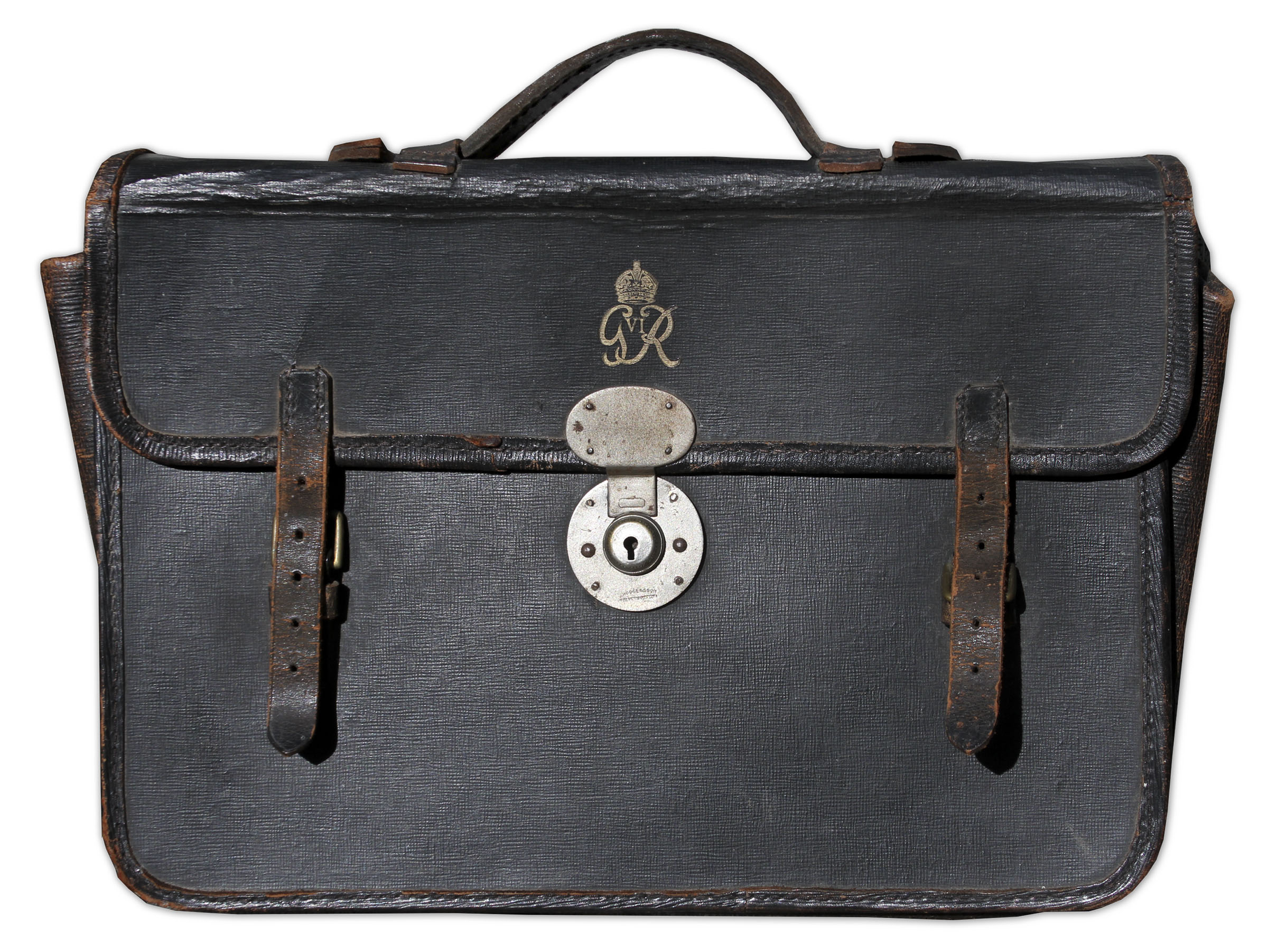 King George Memorabilia King George VI's Briefcase From WWII -- Includes Large Lot of Wartime Photographs Within