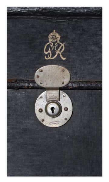 King George VI's Briefcase From WWII -- Includes Large Lot of Wartime Photographs Within