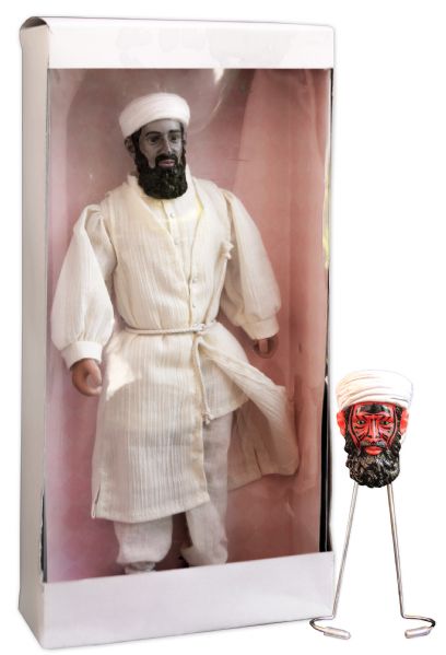 Osama Bin Laden Doll Prototype Sanctioned by the CIA  -- Bin Laden Doll Was Intended for Distribution to Civilians in Afghanistan & Pakistan -- Scarce