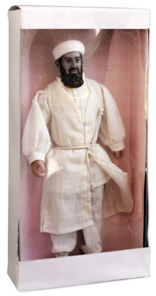 Osama Bin Laden Doll Prototype Sanctioned by the CIA  -- Bin Laden Doll Was Intended for Distribution to Civilians in Afghanistan & Pakistan -- Scarce