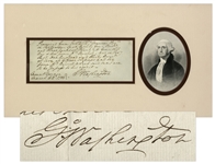 George Washington Autograph Document Signed From Mount Vernon in 1788