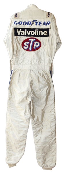 Racing Legend Mario Andretti Race-Worn Suit -- Worn During the 1982 CART Season, Andretti's Last Year Racing for Formula One